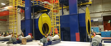 Sandblasting of Pipe Exteriors